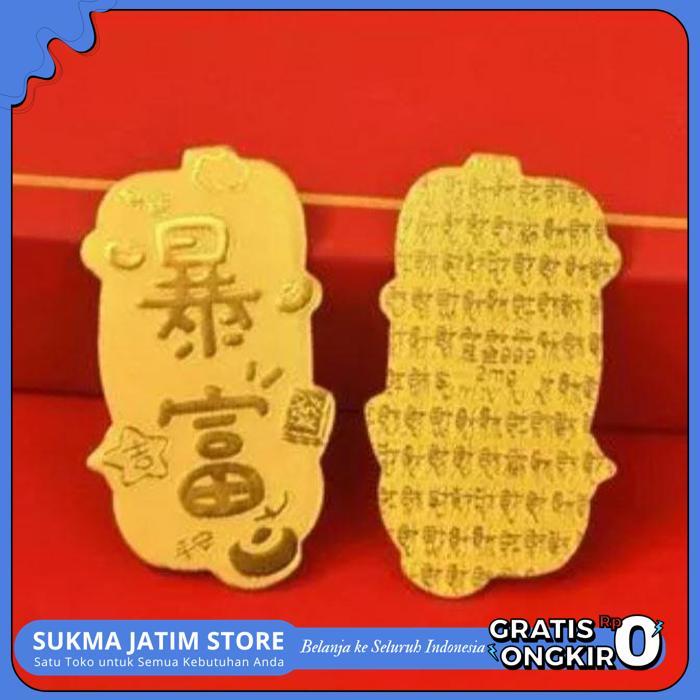 STICKER EMAS CHINA MANDARIN TIONGHOA BISA UNTUK HP PINTU JENDELA STIKER CINA TEMPELAN AKSESORIS SETI