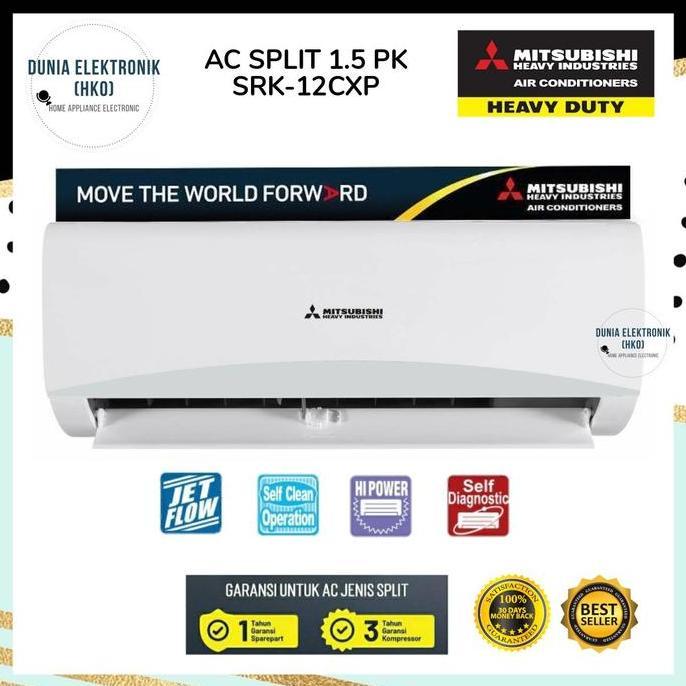 AC MITSUBISHI 1.5 PK SRK12CXP HEAVY INDUSTRIES ac mitsubishi srk 12cxp