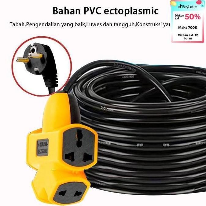 wincar.s - extension cord 36w 1m 2m 3m 6 gang outlet ev charger universal