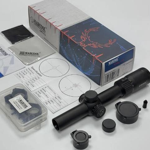 TACTICAL SCOPE. Teleskop Marcool ALT 1.2-6x24 IR, Teropong Marcool 1.2-6x24 IR, Tele buntung, tropon
