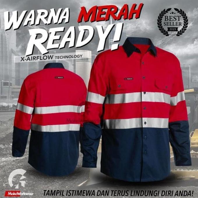 NEW WEARPACK SAFETY BAJU KERJA LAPANGAN PRIA KEREN ORIGINAL MOKOWORKWEAR Bordir Seragam