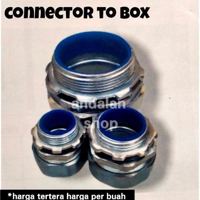 Promo Konektor flexible conduit/ connector conduit to box 3 inch import Diskon
