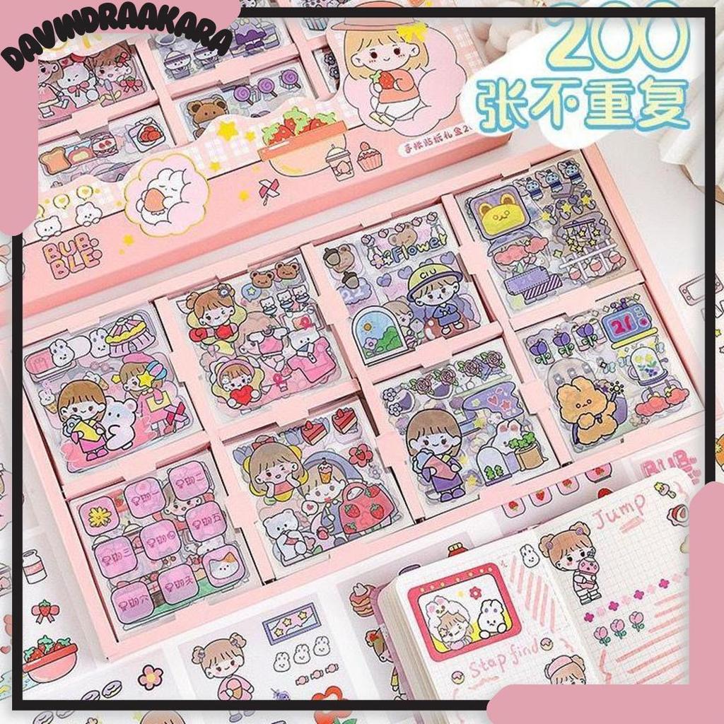 Top Seller 200 Lembar Sticker Box Pvc Jumbo Size Stiker