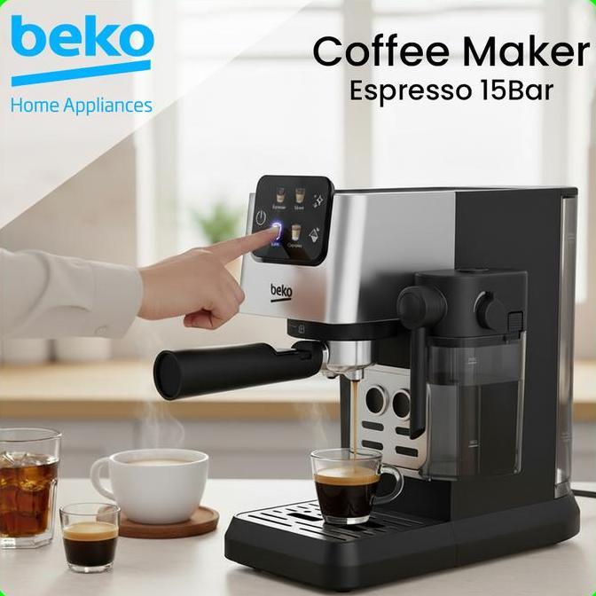 COFFEE MAKER ESPRESSO MAKER MESIN KOPI BEKO CEP5302B Espresso Maker 19Bar Pressure Pump & Frother Su