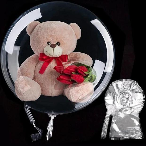 New- Balon PVC Snack / Bunga Lebar 19,5cm BOBO balloon Boneka wide neck