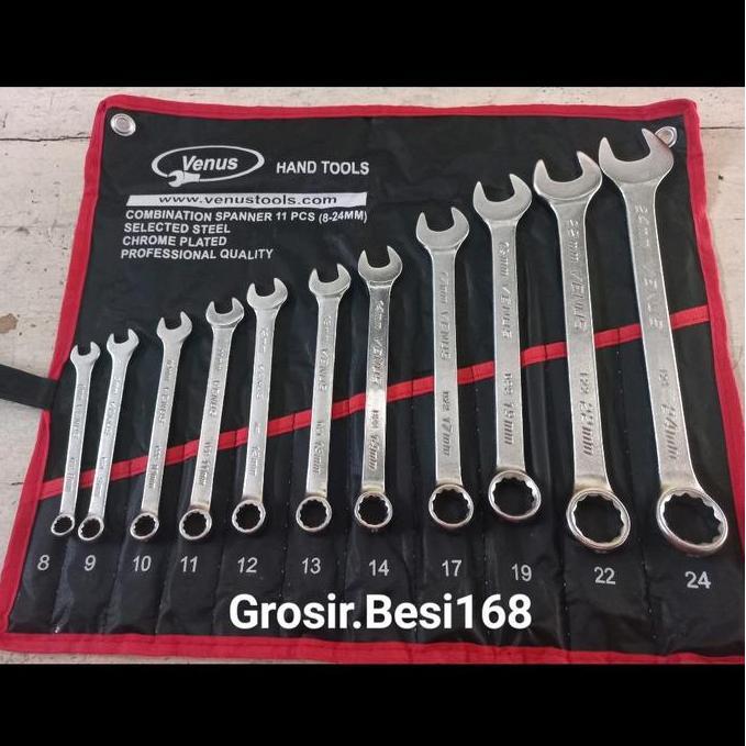 Kunci Ring Pas Set 8-24 11pcs Original VENUS 100%