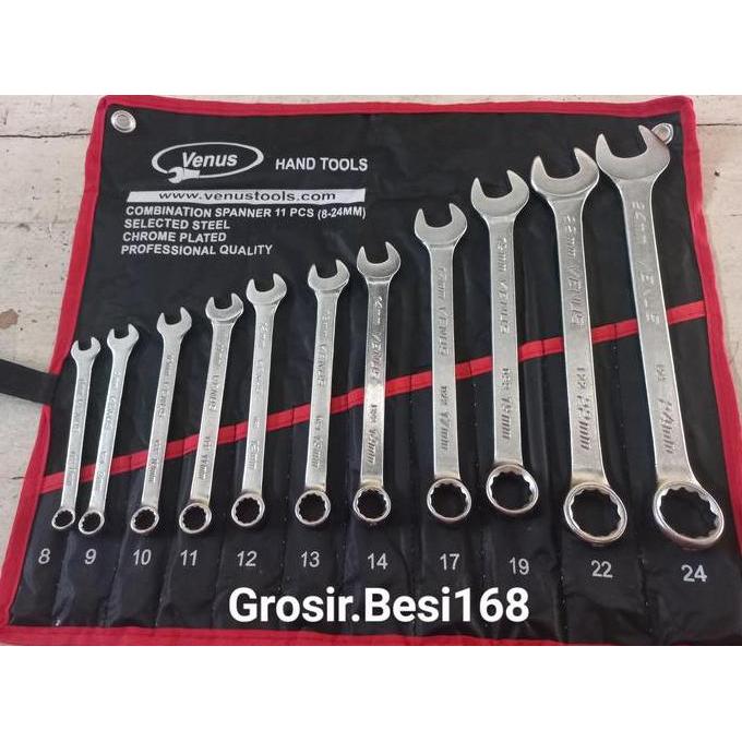 Kunci Ring Pas Set 8-24 11pcs Original VENUS