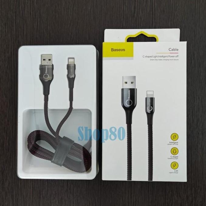 New- Baseus Auto Power Off Kabel Data iPhone Lightning Automatic Cable