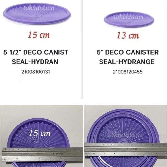 New- Tutup toples tupperware deco canister