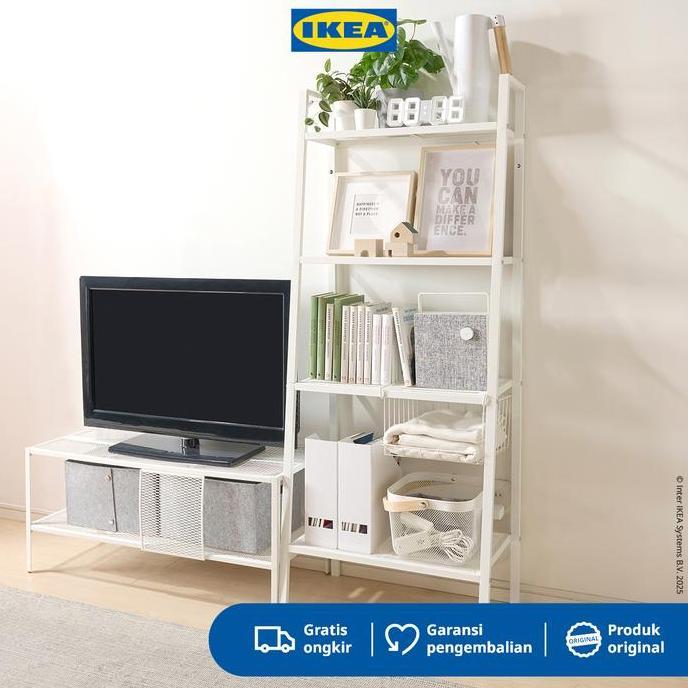 IKEA LERBERG Rak Serbaguna Minimalis Bahan Baja 60x148 cm - Putih .