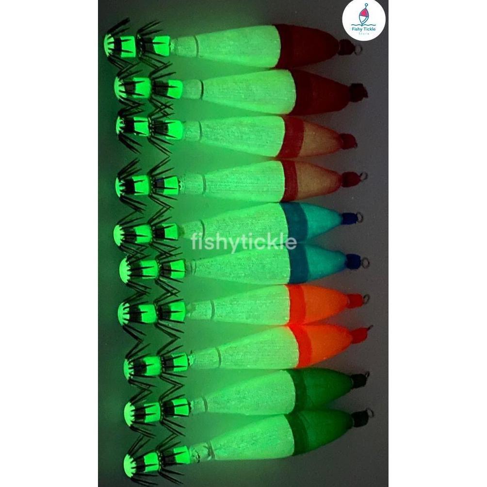 New- Umpan Pancing Cumi 2.5 - 4.0 Premium Hook Apollo Kilap Manik (PERBUNGKUS ISI 5 BIJI)