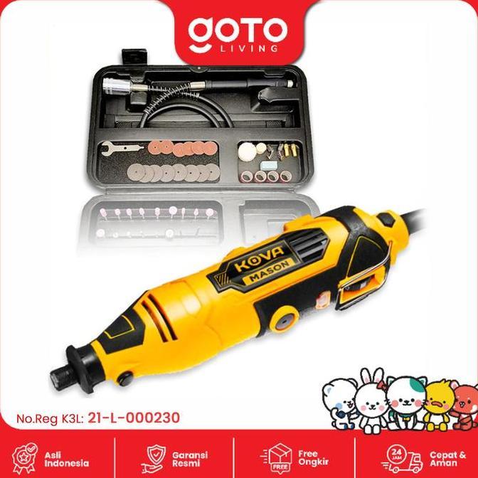 Kova Mason Mini Die Grinder Tuner Set 40 Pcs Gerinda Bor Mini