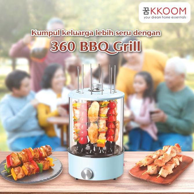 360 Rotating BBQ Grill Mesin Panggang Sate Kebab / BBQ Elektrik