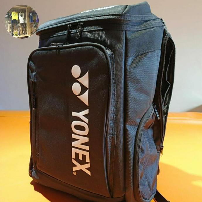 ORIGINAL YONEX BAG PRO BACKPACK/ TAS RANSEL YONEX ORIGINAL1408. KR code.(Black Color).For Badminton,