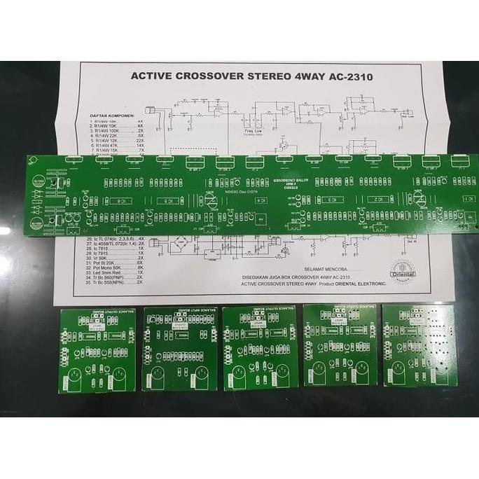 ------] PCB Active Crossover 4way