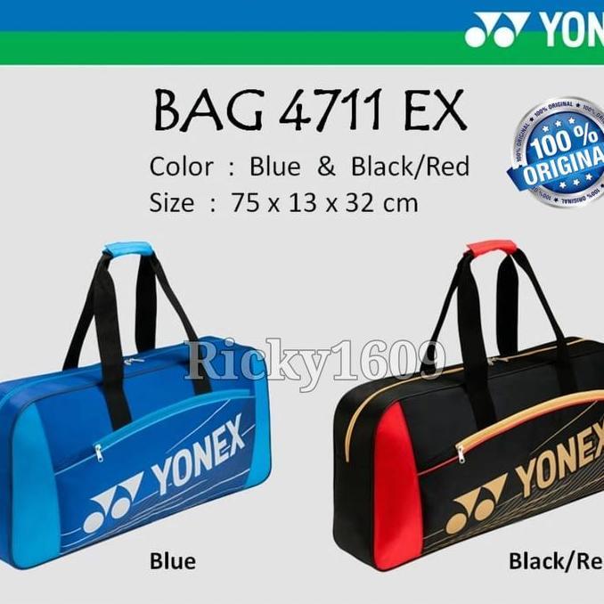 TAS RAKET YONEX 4711 EX TEAM - MODEL KOTAK - ORIGINAL YONEX Terlaris