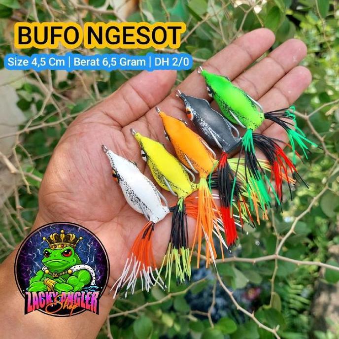 Soft Frog BUFO NGESOT 4,5 Cm Umpan Casting Gabus Top Water