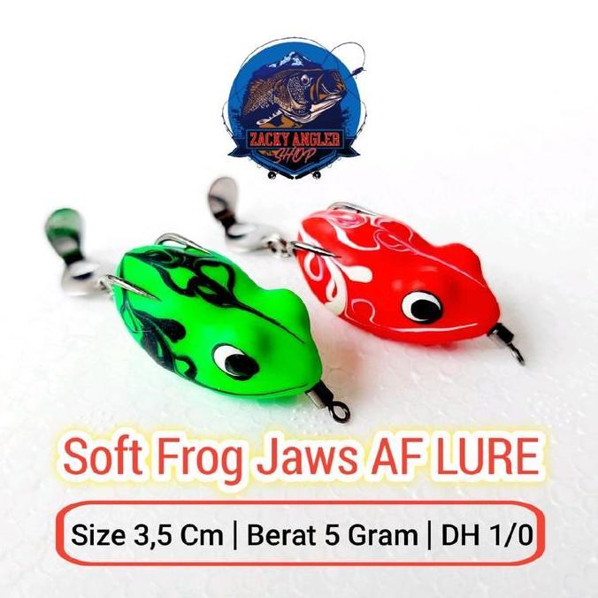 Soft Frog Rasa Jaws AF Lure Umpan Casting Gabus Berisik