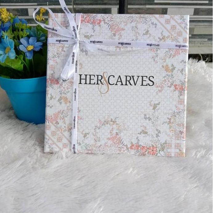New- Herscarves segiempat kemasan box Mini tanpa bros