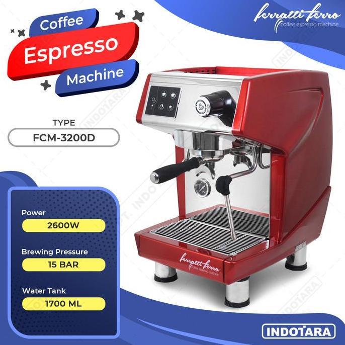Terlaris Ferratti Ferro Espresso Machine Fcm3200D