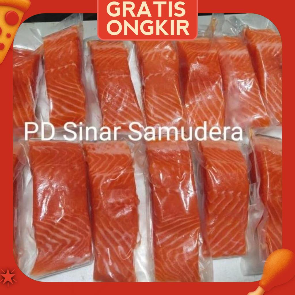 Ikan Salmon Fillet Premium @1Kg ( Norwegian Salmon Premium )