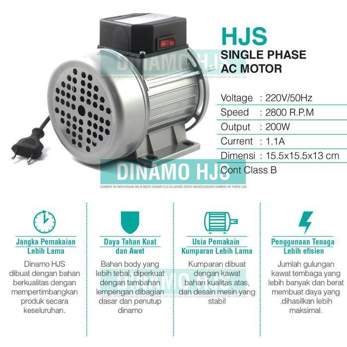 Dinamo Serbaguna Merk Hjs Silver Dan New Original Dan Terpercaya