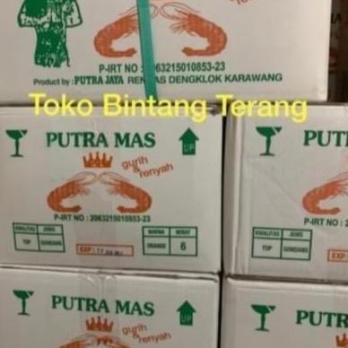 Kerupuk Udang Ikan Putra Mas Gondang Besar 1 Bal/Ball/Dus/Karton 6 Kg