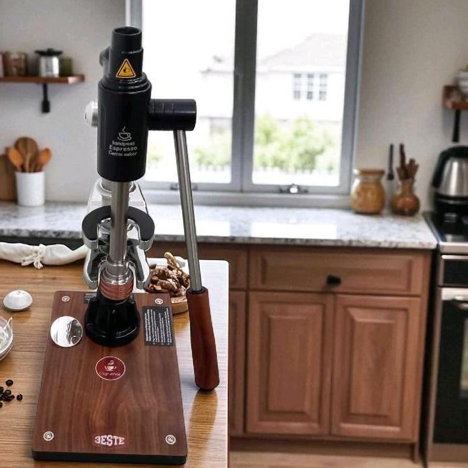 Terlaris Stardust Mesin Kopi Espresso Manual Coffee Maker Hand Press 16 Bar - K001 - Silver