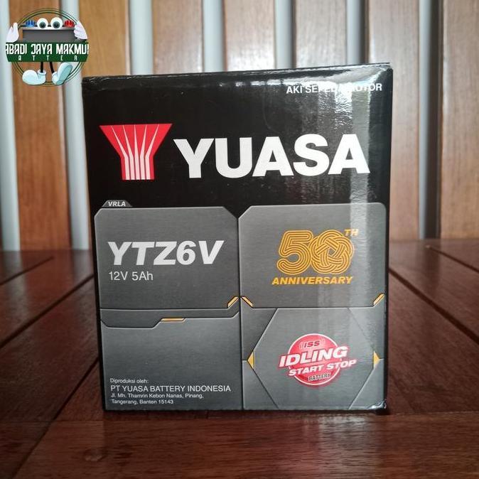 Aki Untuk Beat ISS (dan Segala Motor Matic ISS) YTZ6V Yuasa Aki Kering Terlaris