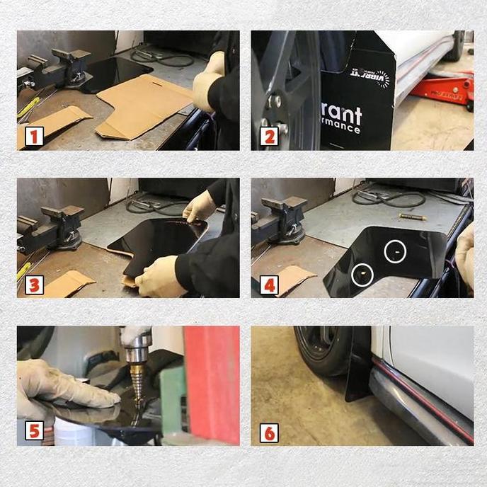 Rafadays77  - Mudguard Karpet Lumpur / Fender Isuzu Panther Lama Kotak Original - Mud Guard Mobil