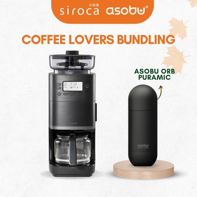 Terlaris Siroca Cafe Bako Pro & Tumbler Asobu - Mesin Kopi Otomatis & Botol Minum - Coffee Lovers Bu