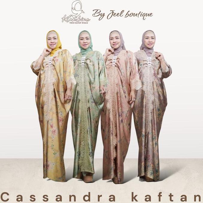 Sale Jeel Boutique | Kaftan Cassandra | Satin Silk Printing Premium | All Size Up To 140Cm Motif Mus