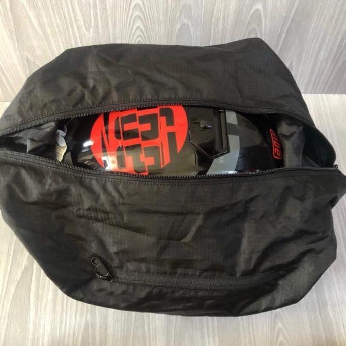 Tas Helm Eiger Riding Ranchero 1.1 Foldable Bag Waterproof 30L Black 910004299 Original Full Face Ha