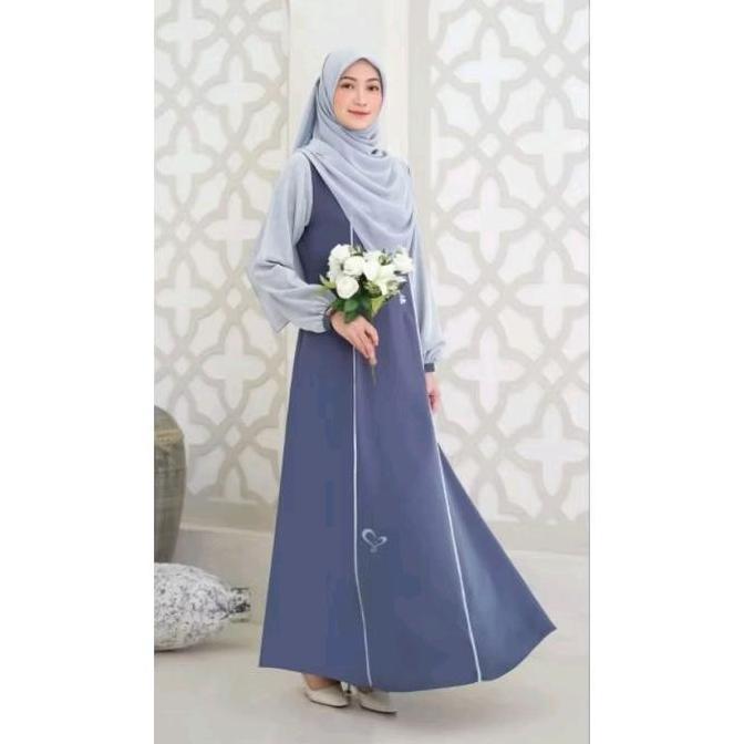 Grosir Ready Stok Zulaikha Dres By Salvina Gamis Muslim Ceruty Motif