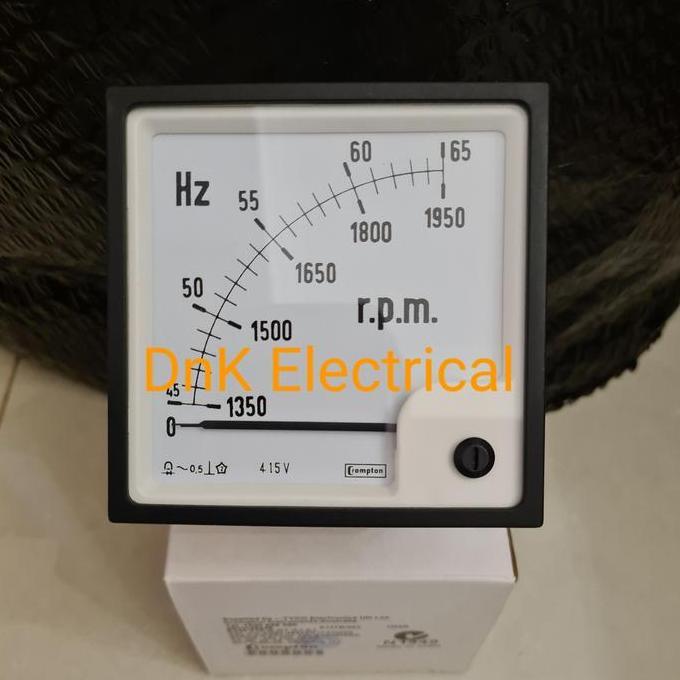Ready Frekuensi/Frequency/HZ Meter RPM merk Crompton
