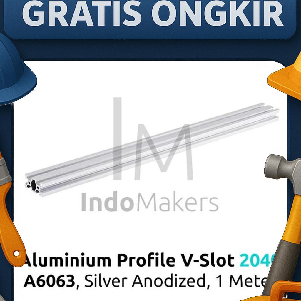 Aluminium Profile / Extrusion A6063 V Slot 2040 Linear Rail Silver