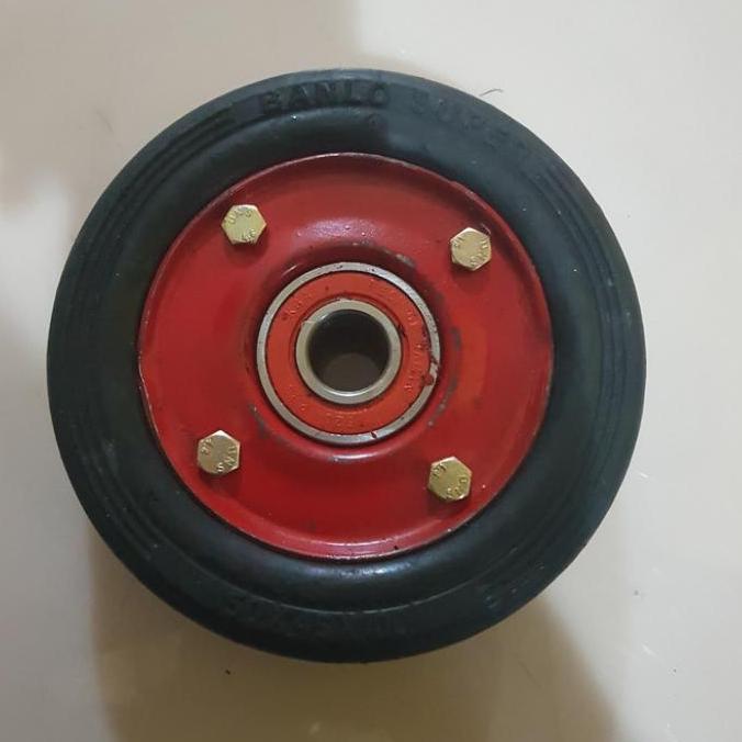 Roda Troley 8 Inch Roda Troli 8 Inch Roda Gerobak 8Inch Ban Full Karet  Sale