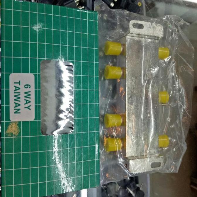 spliter antena tv 6way cabang dari 1antena ke 6tv