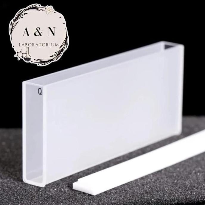 Quartz Cuvette With Lid(100Mm)/Quartz / Kuvet 10 cm kuarsa