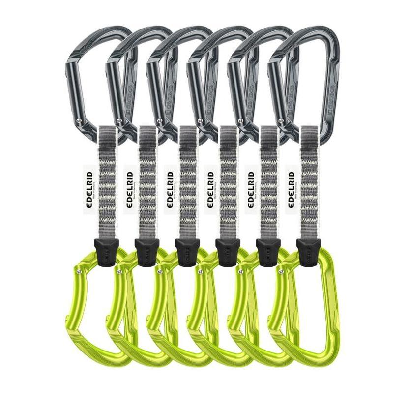 Edelrid Pure Set Sixpack Quickdraw 10cm - Runner Pack of 6 Climbing Safety Rescue Panjat Tebing Cara
