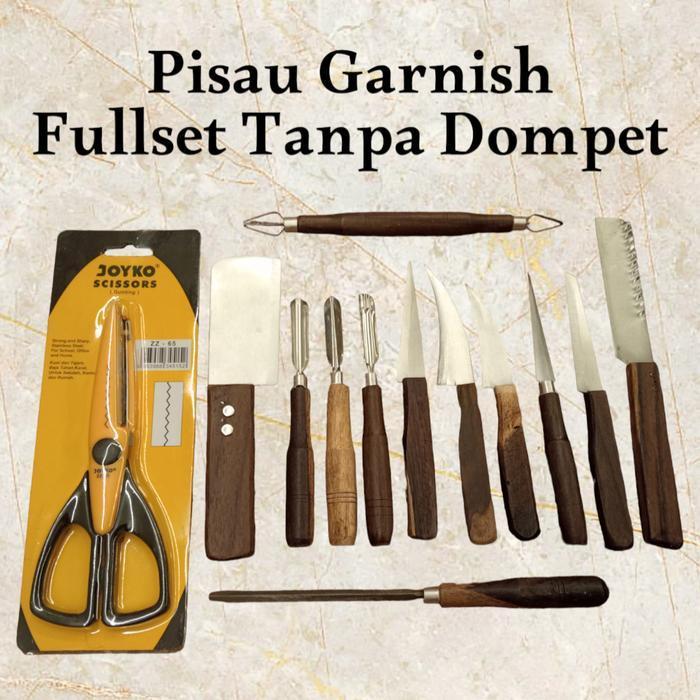 Pisau Garnish Full Set / Pisau Garnish Lengkap / Pisau Garnish Murah / Pisau Tumpeng / Pisau Ukir Bu