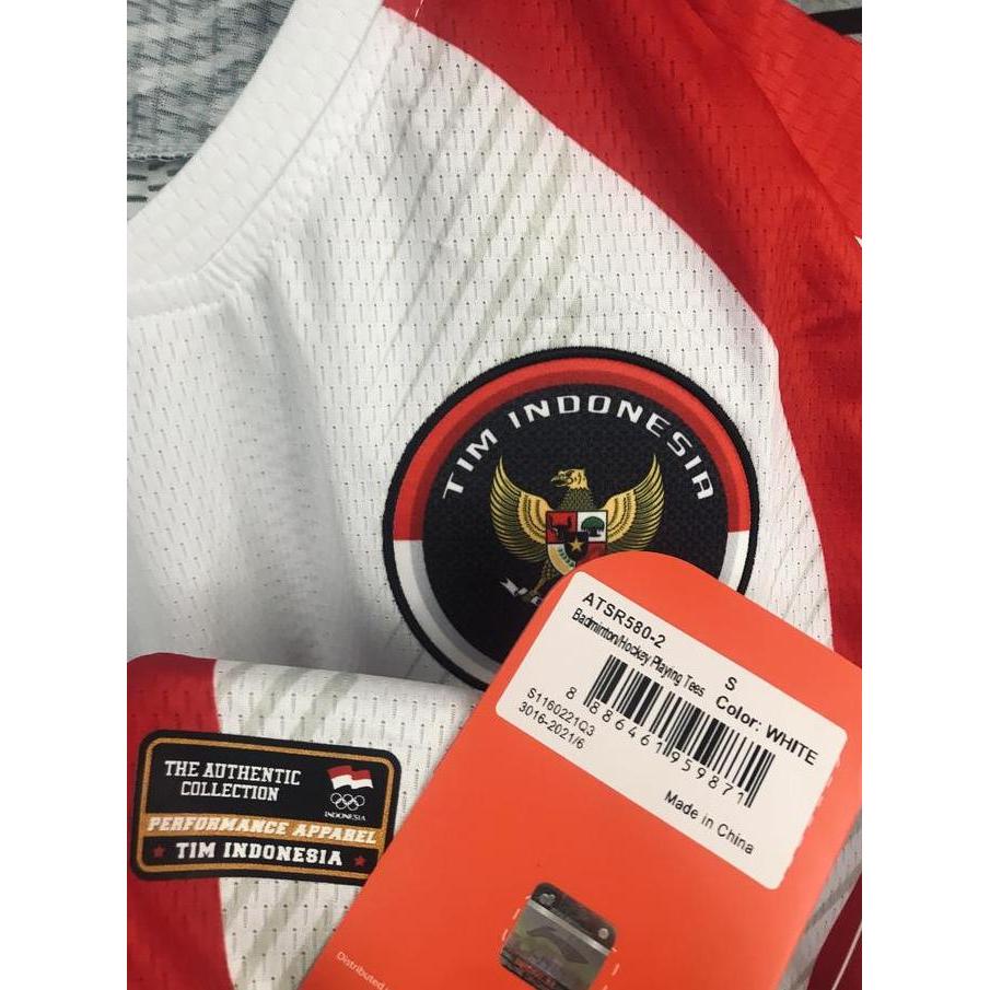 Jersey Original Official Badminton Tim Indonesia Li-Ning Olimpiade2020 Terlaris