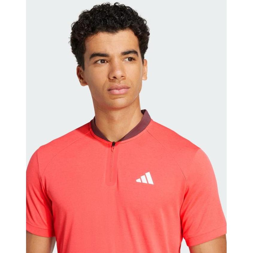 Adidas Tennis Pro Climacool FreeLift Polo Shirt - Red Terlaris