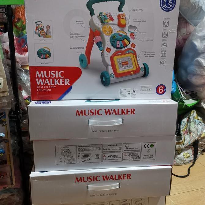 Mainan bayi music Walker / baby Walker mainan bayi belajar jalan