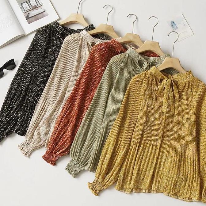 floral chiffon blouse