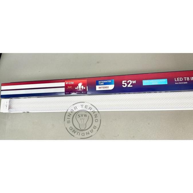 TERMURAH - LAMPU LED T8 INTEGRATED INLITE 52W 52 WATT PRISMATIC 120 CM - INTE002