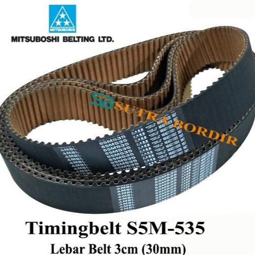 TERBARU - timingbelt S5M 535 lebar 3cm mbl dinamo vbelt S5M-535 MBL Jepang Belting transmission belt