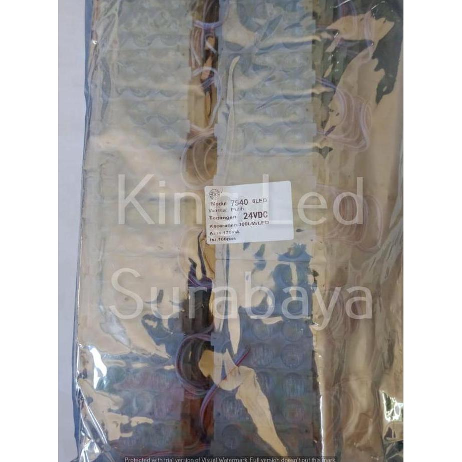 LED Modul 3030 Putih 24V 6W Mata Besar 6LED 6 Watt SMD 7540 Jumbo