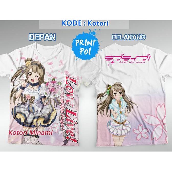 Baju Kotori Minami Love Live Fullprint - Kaos Anime FullPrint