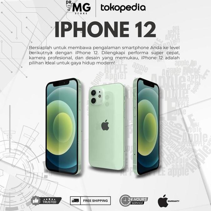 Terlaris Ibox | Iphone 12 Ex Resmi | Iphone 12 64Gb | Iphone 12 128Gb | Iphone 12 256Gb Fullset Orig